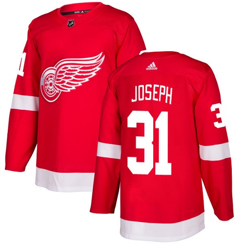 Adidas Men Detroit Red Wings #31 Curtis Joseph Red Home Authentic Stitched NHL Jersey->detroit red wings->NHL Jersey